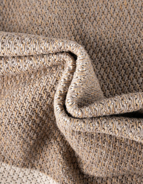 Taupe 2' x 6' Decatur Runner Area Rug 100% Cotton All Natural Sustainable Eco-Friendly Carpet for Dining Living Office Dorm Rooms for Sale at Rug Engine