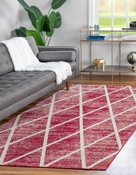 Magenta 4' 1 x 6' 1 Starlight Rectangle Area Rug 100% Polypropylene Visually Appealing Unique Carpet for Living Rooms, Bedroom, Dining, Office for Sale at Rug Engine