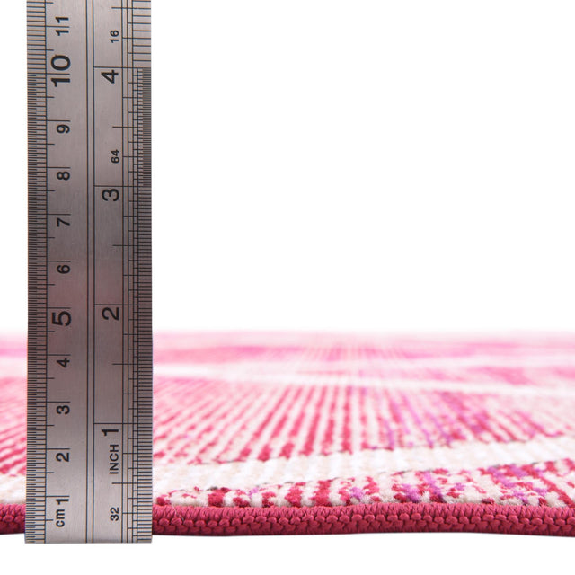 Magenta 4' 1 x 6' 1 Starlight Rectangle Area Rug 100% Polypropylene Visually Appealing Unique Carpet for Living Rooms, Bedroom, Dining, Office for Sale at Rug Engine