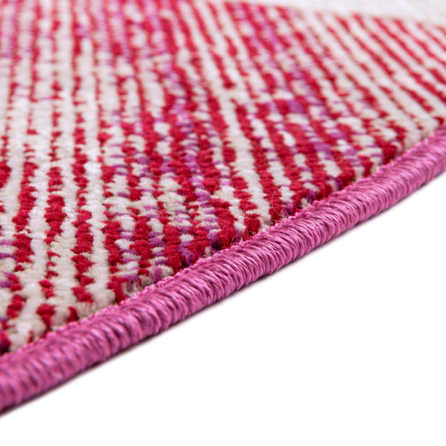 Magenta 7' x 7' Starlight Round Area Rug 100% Polypropylene Visually Appealing Unique Carpet for Living Rooms, Bedroom, Dining, Office for Sale at Rug Engine