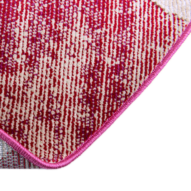 Magenta 7' x 7' Starlight Round Area Rug 100% Polypropylene Visually Appealing Unique Carpet for Living Rooms, Bedroom, Dining, Office for Sale at Rug Engine