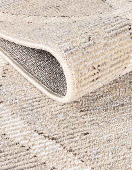 Beige 4' 1 x 6' 1 Starlight Rectangle Area Rug 100% Polypropylene Visually Appealing Unique Carpet for Living Rooms, Bedroom, Dining, Office for Sale at Rug Engine