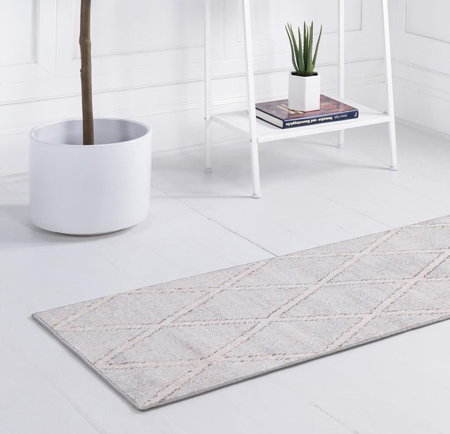 Beige 2' 2 x 6' 1 Starlight Runner Area Rug 100% Polypropylene Visually Appealing Unique Carpet for Living Rooms, Bedroom, Dining, Office for Sale at Rug Engine