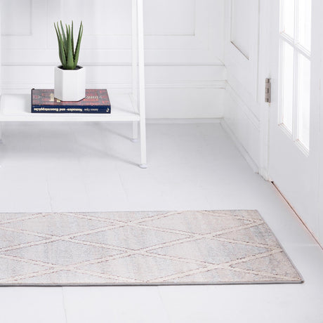 Beige 2' 2 x 6' 1 Starlight Runner Area Rug 100% Polypropylene Visually Appealing Unique Carpet for Living Rooms, Bedroom, Dining, Office for Sale at Rug Engine