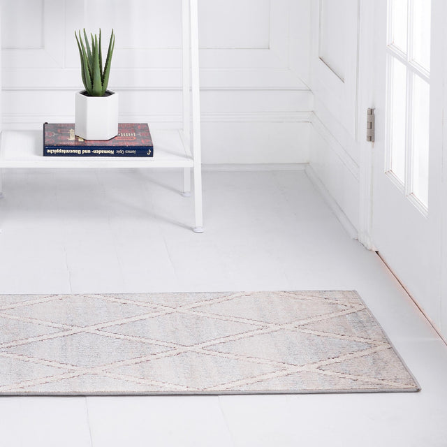 Beige 2' 2 x 6' 1 Starlight Runner Area Rug 100% Polypropylene Visually Appealing Unique Carpet for Living Rooms, Bedroom, Dining, Office for Sale at Rug Engine
