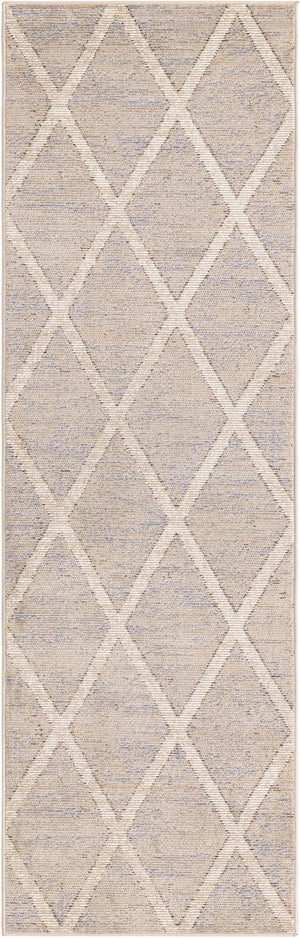 Beige 2' 2 x 6' 1 Starlight Runner Area Rug 100% Polypropylene Visually Appealing Unique Carpet for Living Rooms, Bedroom, Dining, Office for Sale at Rug Engine