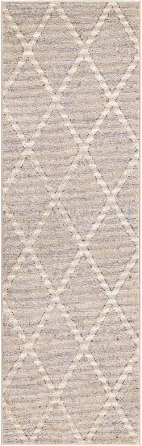 Beige 2' 2 x 6' 1 Starlight Runner Area Rug 100% Polypropylene Visually Appealing Unique Carpet for Living Rooms, Bedroom, Dining, Office for Sale at Rug Engine