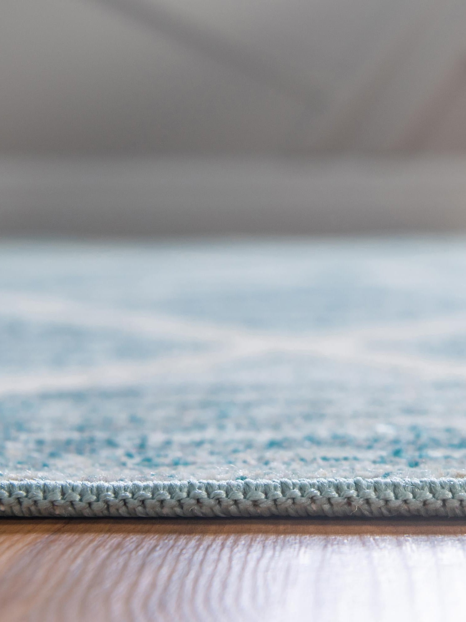 Light Blue 4' 1 x 6' 1 Starlight Rectangle Area Rug 100% Polypropylene Visually Appealing Unique Carpet for Living Rooms, Bedroom, Dining, Office for Sale at Rug Engine