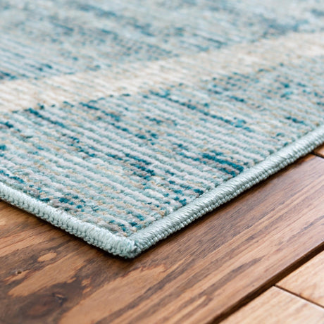 Light Blue 5' 1 x 8' Starlight Rectangle Area Rug 100% Polypropylene Visually Appealing Unique Carpet for Living Rooms, Bedroom, Dining, Office for Sale at Rug Engine