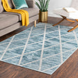 Light Blue 5' 1 x 8' Starlight Rectangle Area Rug 100% Polypropylene Visually Appealing Unique Carpet for Living Rooms, Bedroom, Dining, Office for Sale at Rug Engine