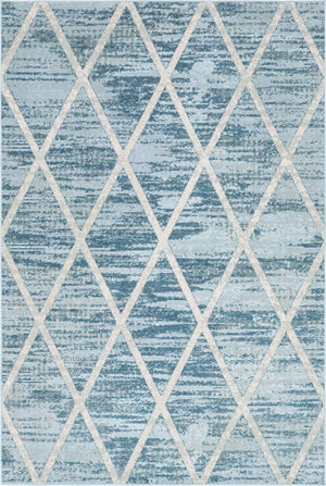 Light Blue 5' 1 x 8' Starlight Rectangle Area Rug 100% Polypropylene Visually Appealing Unique Carpet for Living Rooms, Bedroom, Dining, Office for Sale at Rug Engine