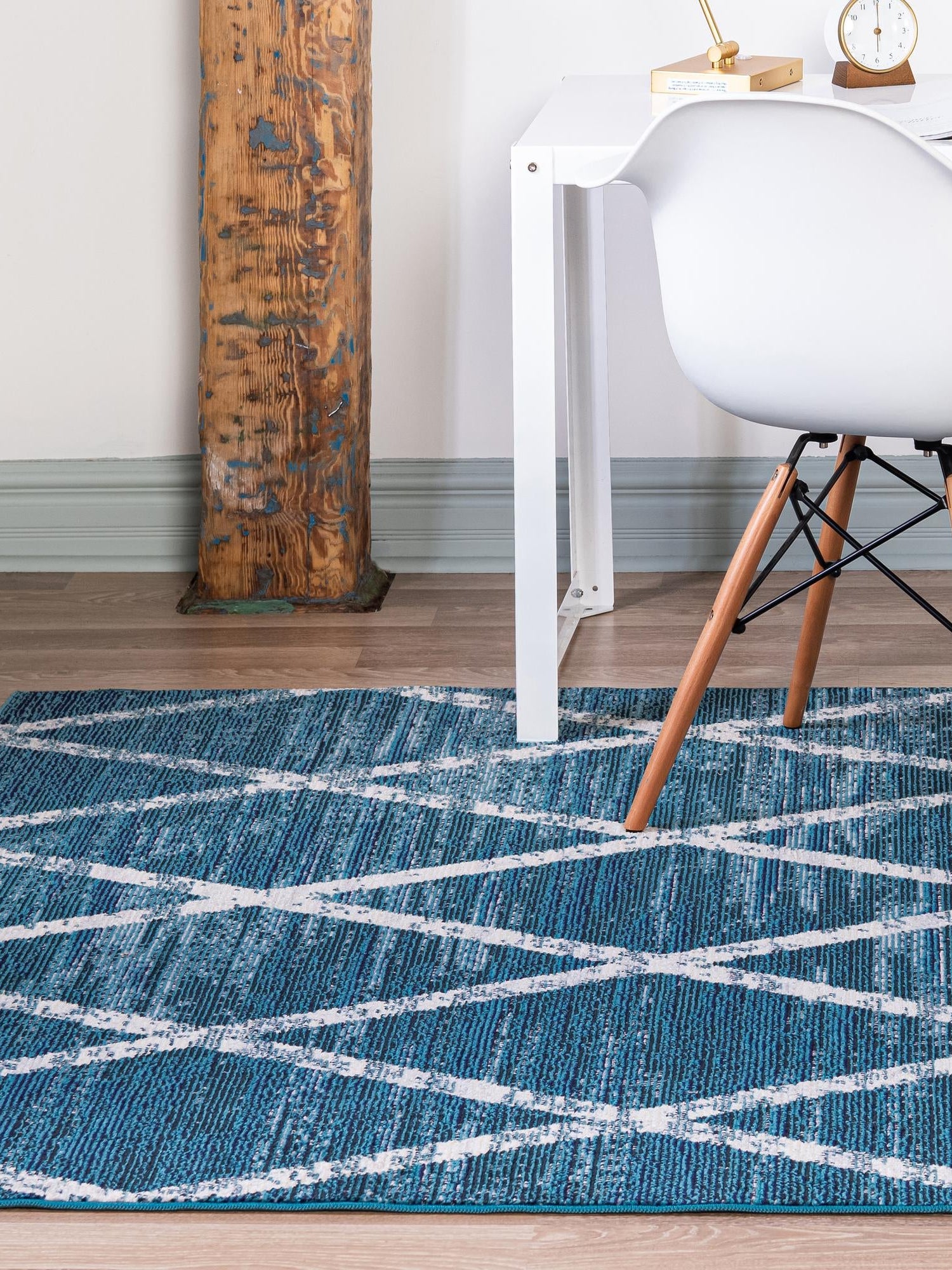 Navy Blue 9' x 11' 6 Starlight Rectangle Area Rug 100% Polypropylene Visually Appealing Unique Carpet for Living Rooms, Bedroom, Dining, Office for Sale at Rug Engine