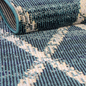 Navy Blue 4' 1 x 6' 1 Starlight Rectangle Area Rug 100% Polypropylene Visually Appealing Unique Carpet for Living Rooms, Bedroom, Dining, Office for Sale at Rug Engine