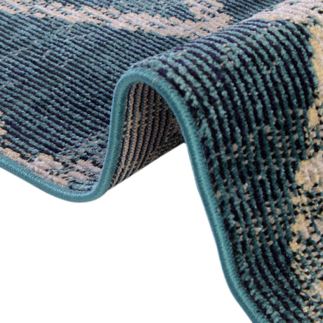 Navy Blue 4' 1 x 6' 1 Starlight Rectangle Area Rug 100% Polypropylene Visually Appealing Unique Carpet for Living Rooms, Bedroom, Dining, Office for Sale at Rug Engine