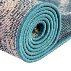 Navy Blue 4' 1 x 6' 1 Starlight Rectangle Area Rug 100% Polypropylene Visually Appealing Unique Carpet for Living Rooms, Bedroom, Dining, Office for Sale at Rug Engine