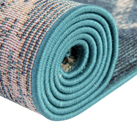 Navy Blue 4' 1 x 6' 1 Starlight Rectangle Area Rug 100% Polypropylene Visually Appealing Unique Carpet for Living Rooms, Bedroom, Dining, Office for Sale at Rug Engine