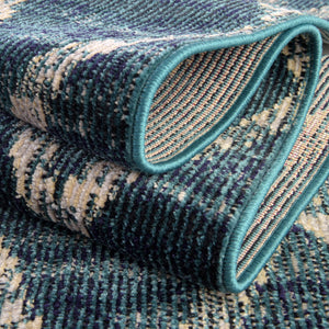 Navy Blue 4' 1 x 6' 1 Starlight Rectangle Area Rug 100% Polypropylene Visually Appealing Unique Carpet for Living Rooms, Bedroom, Dining, Office for Sale at Rug Engine