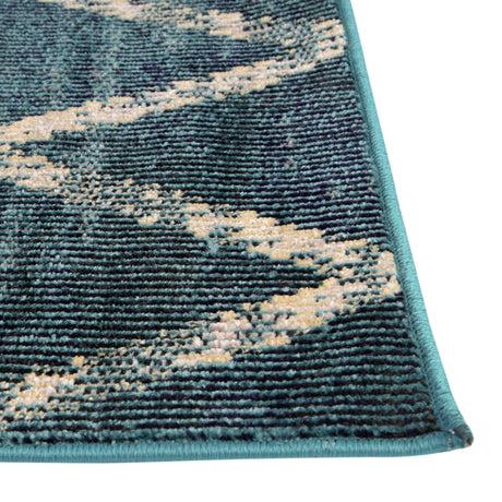 Navy Blue 2' 2 x 6' 1 Starlight Runner Area Rug 100% Polypropylene Visually Appealing Unique Carpet for Living Rooms, Bedroom, Dining, Office for Sale at Rug Engine