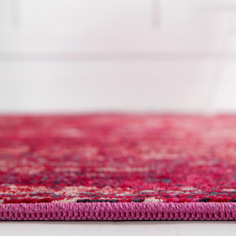 Red 4' 1 x 4' 1 Starlight Round Area Rug 100% Polypropylene Visually Appealing Unique Carpet for Living Rooms, Bedroom, Dining, Office for Sale at Rug Engine