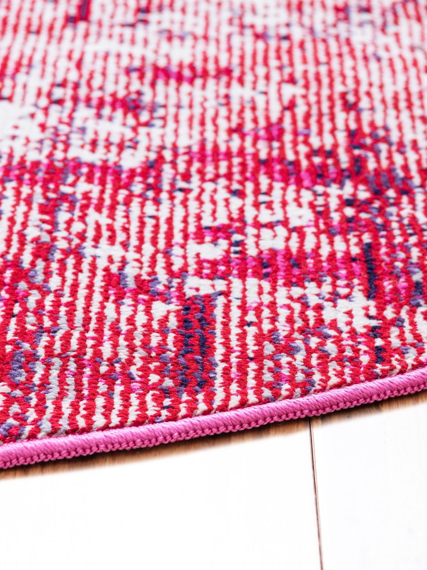 Red 7' x 7' Starlight Round Area Rug 100% Polypropylene Visually Appealing Unique Carpet for Living Rooms, Bedroom, Dining, Office for Sale at Rug Engine