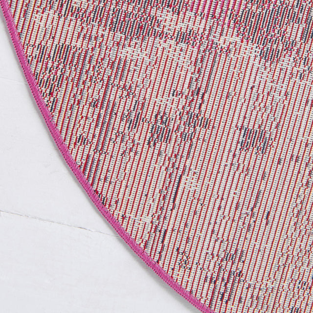 Red 4' 1 x 4' 1 Starlight Round Area Rug 100% Polypropylene Visually Appealing Unique Carpet for Living Rooms, Bedroom, Dining, Office for Sale at Rug Engine