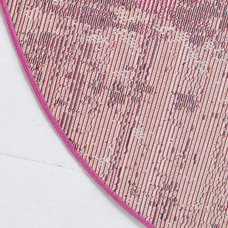 Red 7' x 7' Starlight Round Area Rug 100% Polypropylene Visually Appealing Unique Carpet for Living Rooms, Bedroom, Dining, Office for Sale at Rug Engine