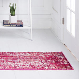 Red 2' 2 x 6' 1 Starlight Runner Area Rug 100% Polypropylene Visually Appealing Unique Carpet for Living Rooms, Bedroom, Dining, Office for Sale at Rug Engine