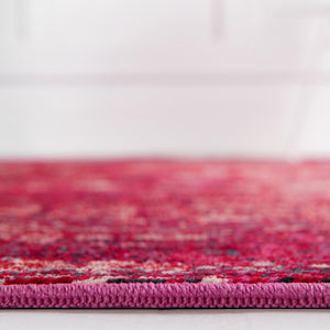 Red 2' 2 x 6' 1 Starlight Runner Area Rug 100% Polypropylene Visually Appealing Unique Carpet for Living Rooms, Bedroom, Dining, Office for Sale at Rug Engine
