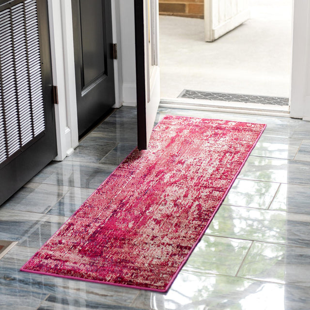 Red 2' 2 x 6' 1 Starlight Runner Area Rug 100% Polypropylene Visually Appealing Unique Carpet for Living Rooms, Bedroom, Dining, Office for Sale at Rug Engine