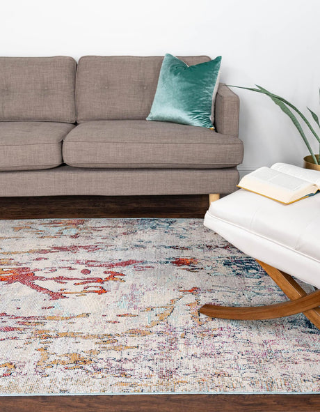 Gray 8' x 10' Starlight Rectangle Area Rug 100% Polypropylene Visually Appealing Unique Carpet for Living Rooms, Bedroom, Dining, Office for Sale at Rug Engine