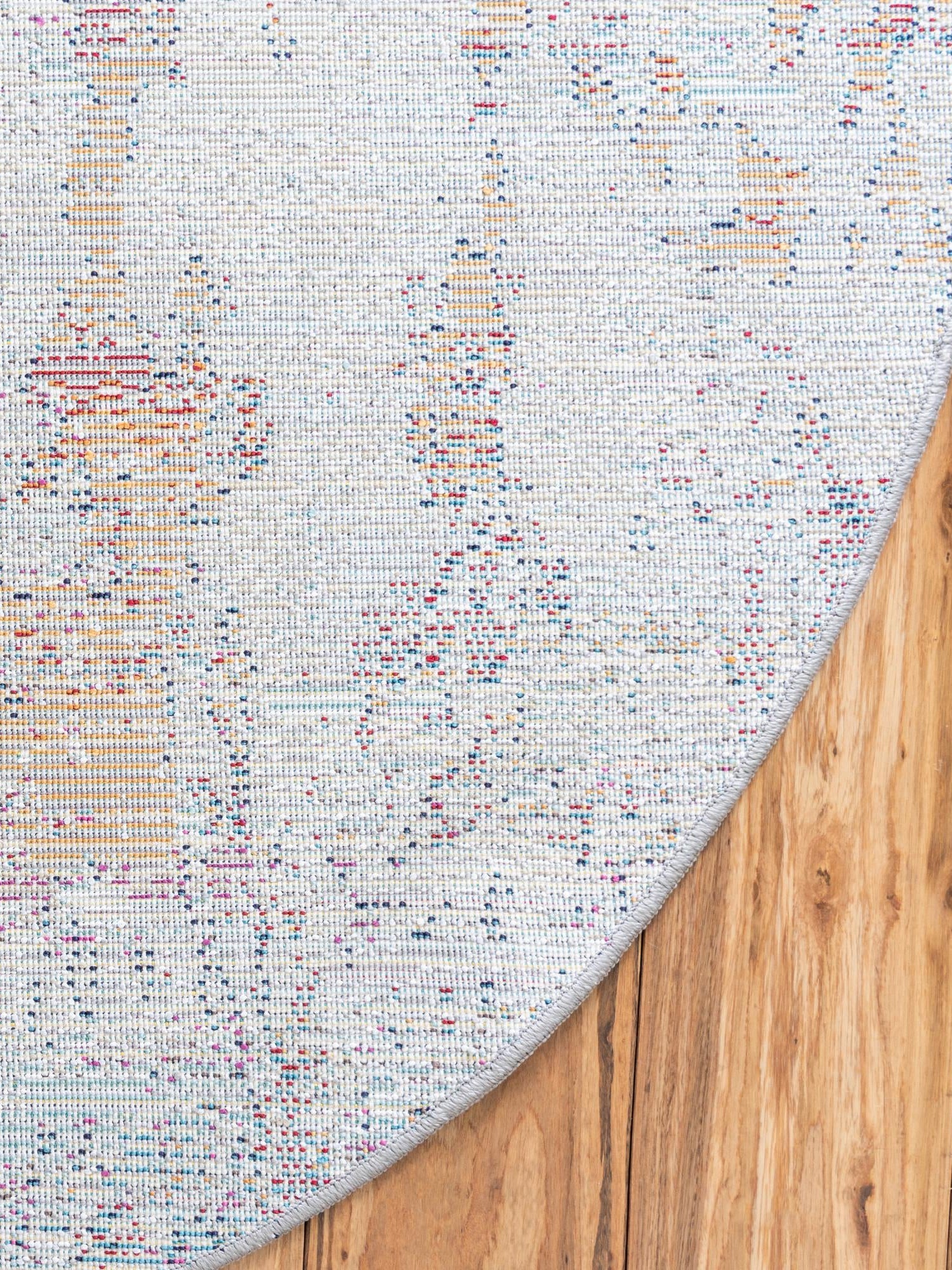 Gray 4' 1 x 4' 1 Starlight Round Area Rug 100% Polypropylene Visually Appealing Unique Carpet for Living Rooms, Bedroom, Dining, Office for Sale at Rug Engine