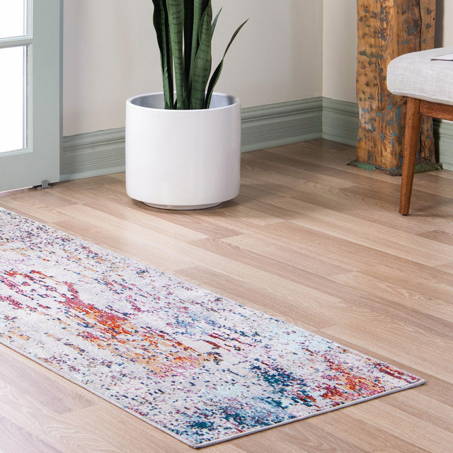 Gray 2' 2 x 6' 1 Starlight Runner Area Rug 100% Polypropylene Visually Appealing Unique Carpet for Living Rooms, Bedroom, Dining, Office for Sale at Rug Engine