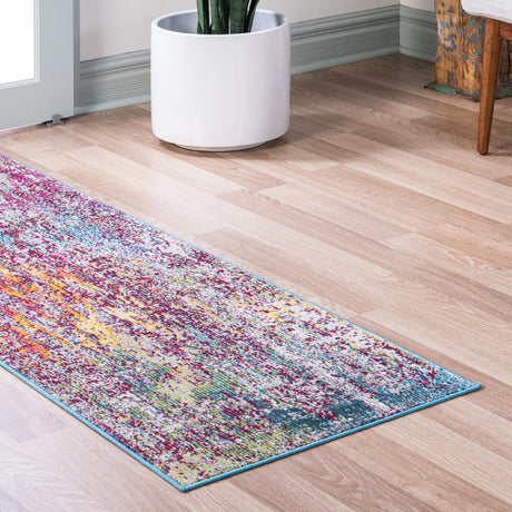 Multicolor 2' 2 x 6' 1 Starlight Runner Area Rug 100% Polypropylene Visually Appealing Unique Carpet for Living Rooms, Bedroom, Dining, Office for Sale at Rug Engine