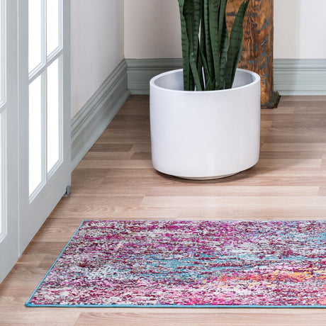 Multicolor 2' 2 x 6' 1 Starlight Runner Area Rug 100% Polypropylene Visually Appealing Unique Carpet for Living Rooms, Bedroom, Dining, Office for Sale at Rug Engine