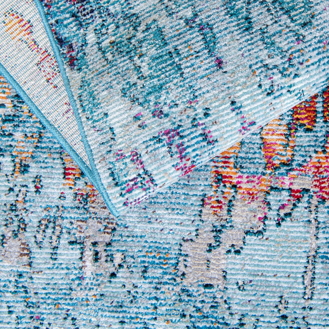 Blue and Multicolor 9' x 12' 2 Starlight Rectangle Area Rug 100% Polypropylene Visually Appealing Unique Carpet for Living Rooms, Bedroom, Dining, Office for Sale at Rug Engine