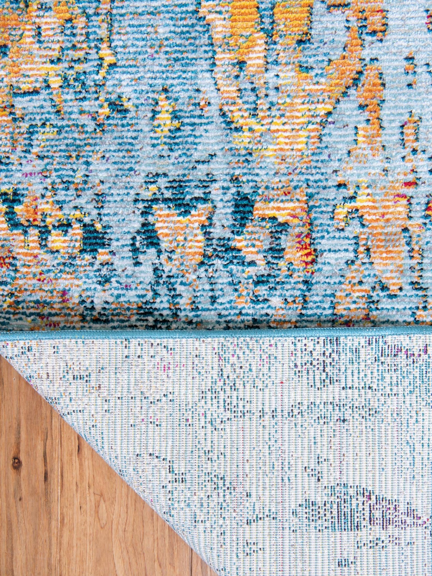 Blue and Multicolor 9' x 12' 2 Starlight Rectangle Area Rug 100% Polypropylene Visually Appealing Unique Carpet for Living Rooms, Bedroom, Dining, Office for Sale at Rug Engine