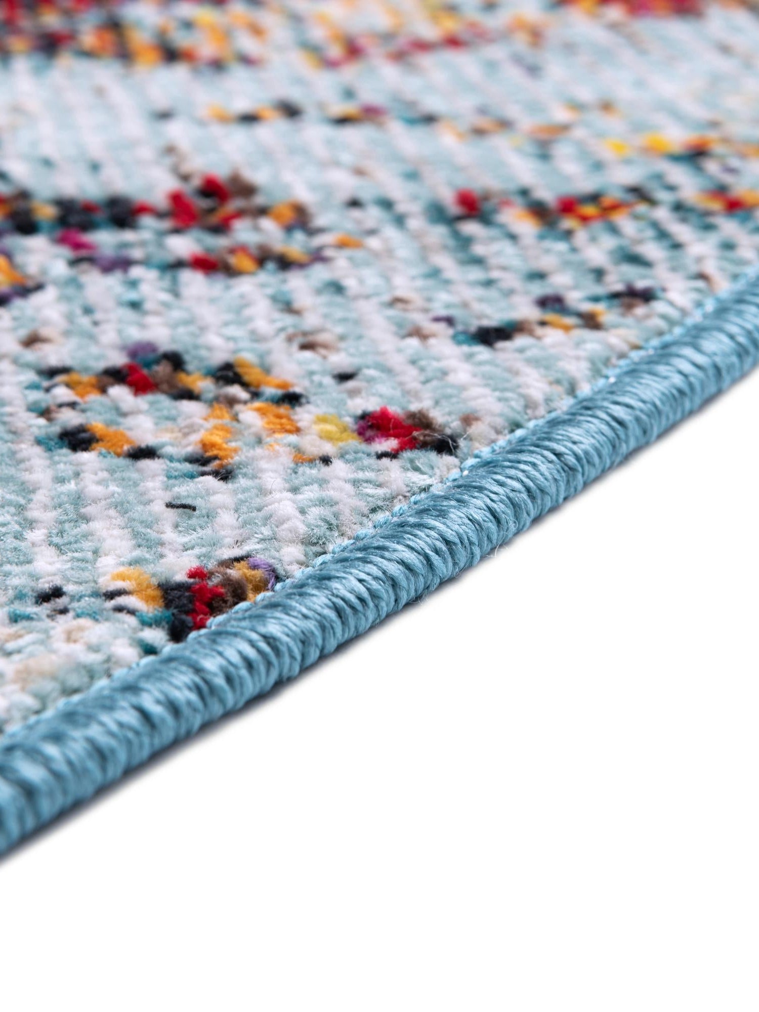 Blue and Multicolor 4' 1 x 4' 1 Starlight Round Area Rug 100% Polypropylene Visually Appealing Unique Carpet for Living Rooms, Bedroom, Dining, Office for Sale at Rug Engine