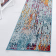 Blue and Multicolor 2' 2 x 6' 1 Starlight Runner Area Rug 100% Polypropylene Visually Appealing Unique Carpet for Living Rooms, Bedroom, Dining, Office for Sale at Rug Engine