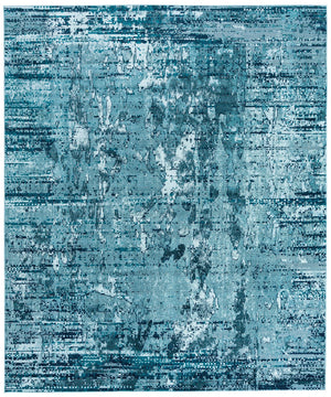Blue 8' x 10' Starlight Rectangle Area Rug 100% Polypropylene Visually Appealing Unique Carpet for Living Rooms, Bedroom, Dining, Office for Sale at Rug Engine