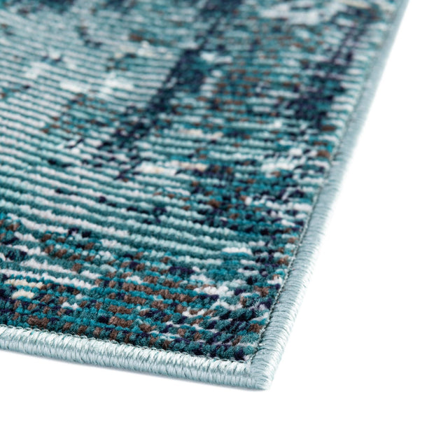 Blue 4' 1 x 6' 1 Starlight Rectangle Area Rug 100% Polypropylene Visually Appealing Unique Carpet for Living Rooms, Bedroom, Dining, Office for Sale at Rug Engine