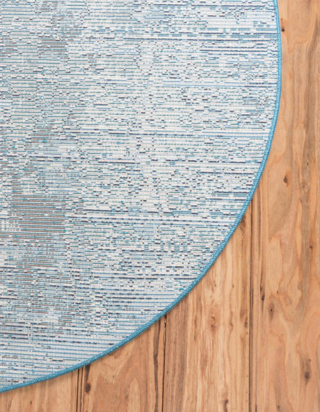 Blue 4' 1 x 4' 1 Starlight Round Area Rug 100% Polypropylene Visually Appealing Unique Carpet for Living Rooms, Bedroom, Dining, Office for Sale at Rug Engine