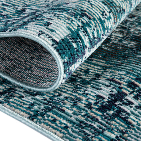Blue 2' 2 x 6' 1 Starlight Runner Area Rug 100% Polypropylene Visually Appealing Unique Carpet for Living Rooms, Bedroom, Dining, Office for Sale at Rug Engine