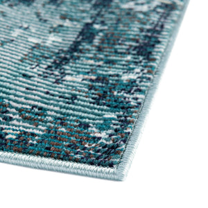 Blue 2' 2 x 6' 1 Starlight Runner Area Rug 100% Polypropylene Visually Appealing Unique Carpet for Living Rooms, Bedroom, Dining, Office for Sale at Rug Engine