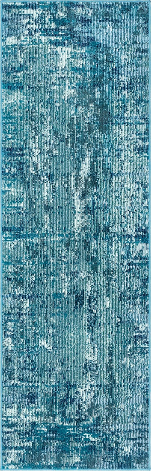 Blue 2' 2 x 6' 1 Starlight Runner Area Rug 100% Polypropylene Visually Appealing Unique Carpet for Living Rooms, Bedroom, Dining, Office for Sale at Rug Engine
