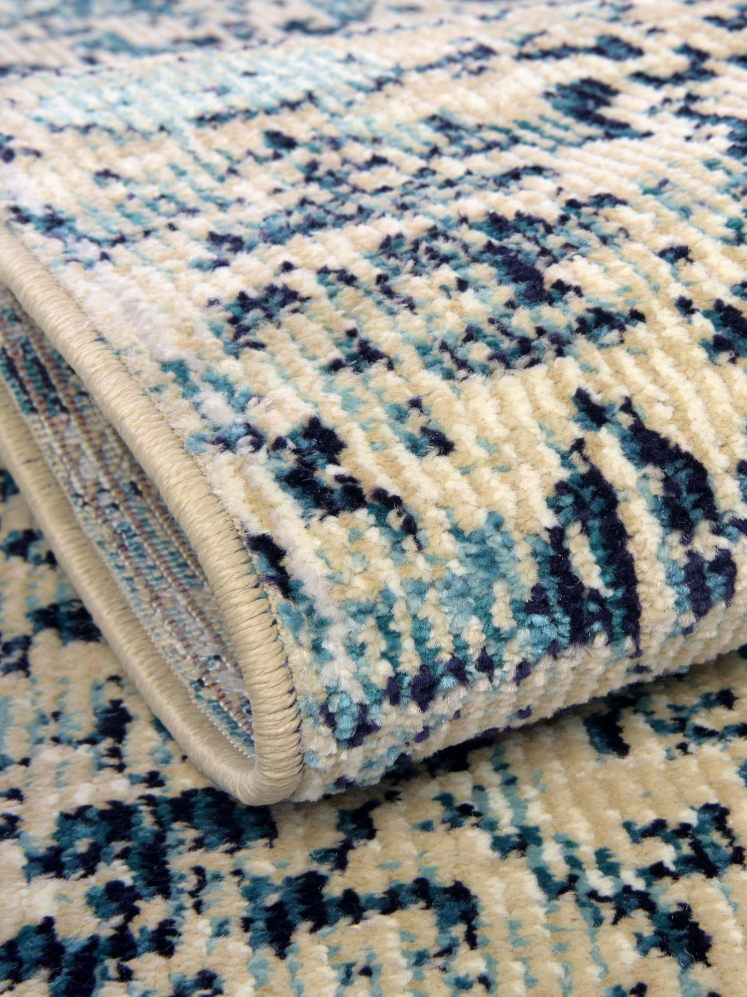 Blue 5' 1 x 8' Charm Rectangle Area Rug 100% Polypropylene With Jute Backing Traditional Vintage Distressed Look Carpet for Living Rooms Dining Office Space for Sale at Rug Engine