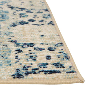 Blue 5' 1 x 8' Charm Rectangle Area Rug 100% Polypropylene With Jute Backing Traditional Vintage Distressed Look Carpet for Living Rooms Dining Office Space for Sale at Rug Engine