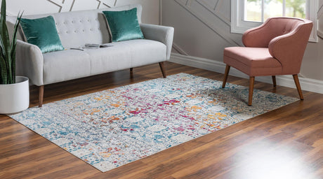 Multicolor 9' x 12' 2 Charm Rectangle Area Rug 100% Polypropylene With Jute Backing Traditional Vintage Distressed Look Carpet for Living Rooms Dining Office Space for Sale at Rug Engine