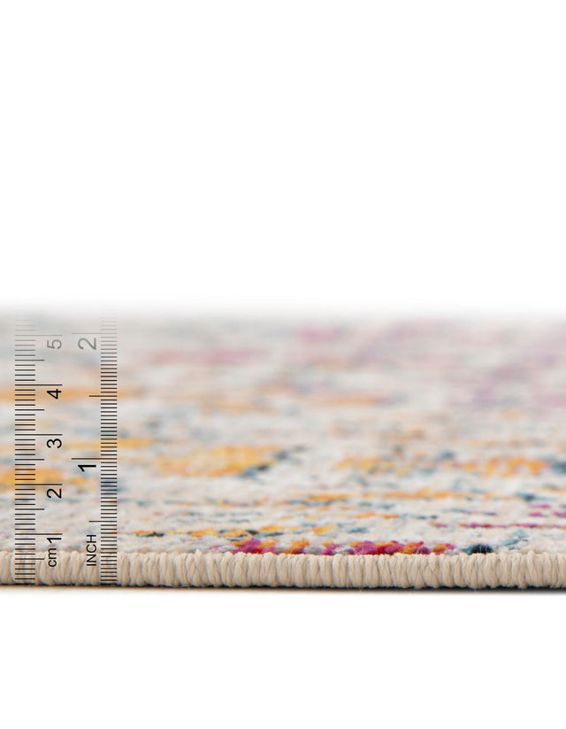 Multicolor 9' x 12' 2 Charm Rectangle Area Rug 100% Polypropylene With Jute Backing Traditional Vintage Distressed Look Carpet for Living Rooms Dining Office Space for Sale at Rug Engine