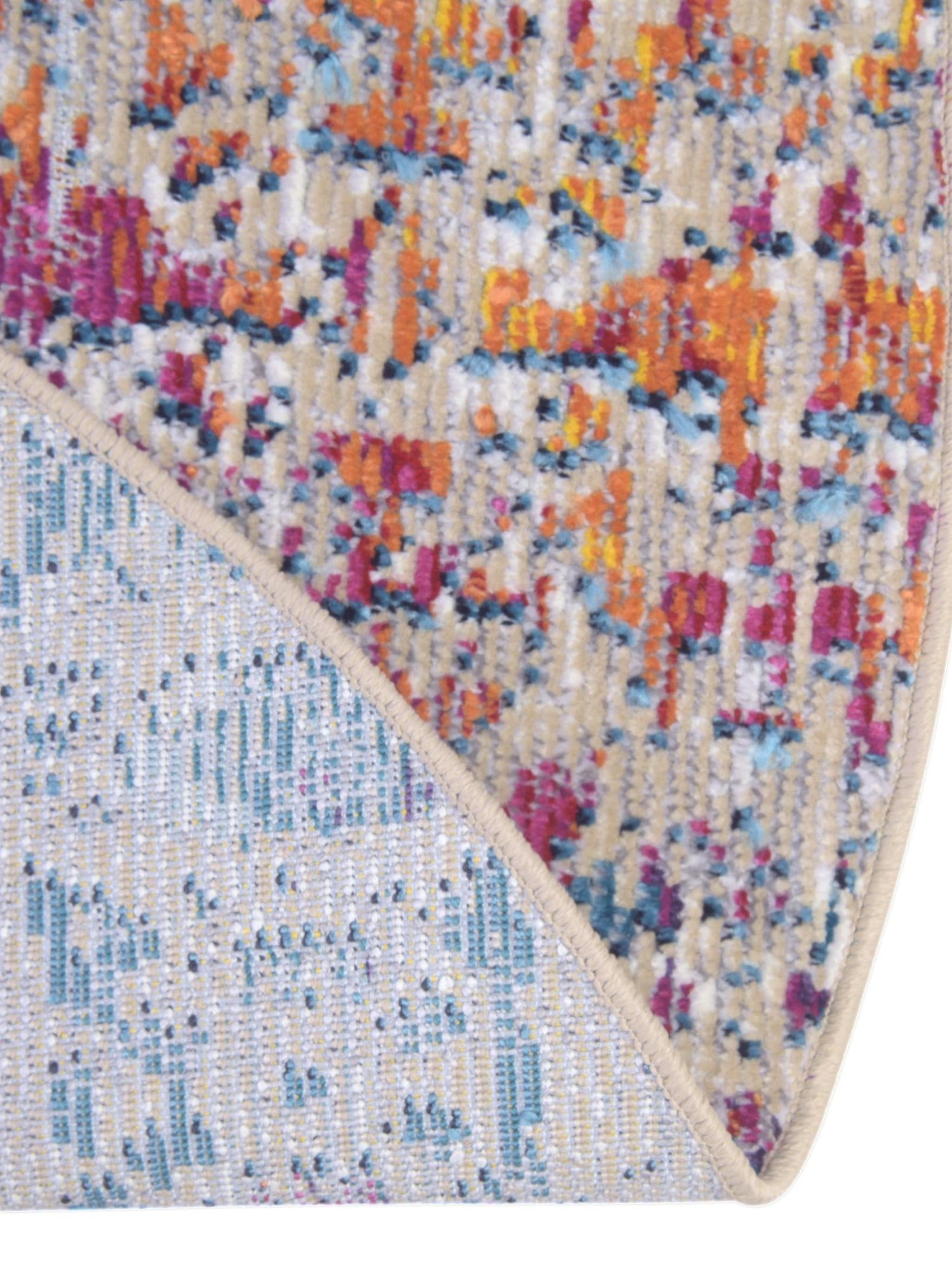 Multicolor 4' 1 x 4' 1 Charm Round Area Rug 100% Polypropylene With Jute Backing Traditional Vintage Distressed Look Carpet for Living Rooms Dining Office Space for Sale at Rug Engine