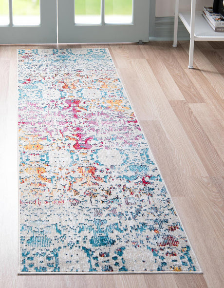 Multicolor 2' 2 x 6' 1 Charm Runner Area Rug 100% Polypropylene With Jute Backing Traditional Vintage Distressed Look Carpet for Living Rooms Dining Office Space for Sale at Rug Engine